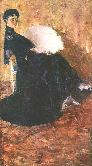 Image - Fedir Krychevsky: A Woman with a Fan (1908-1909). 